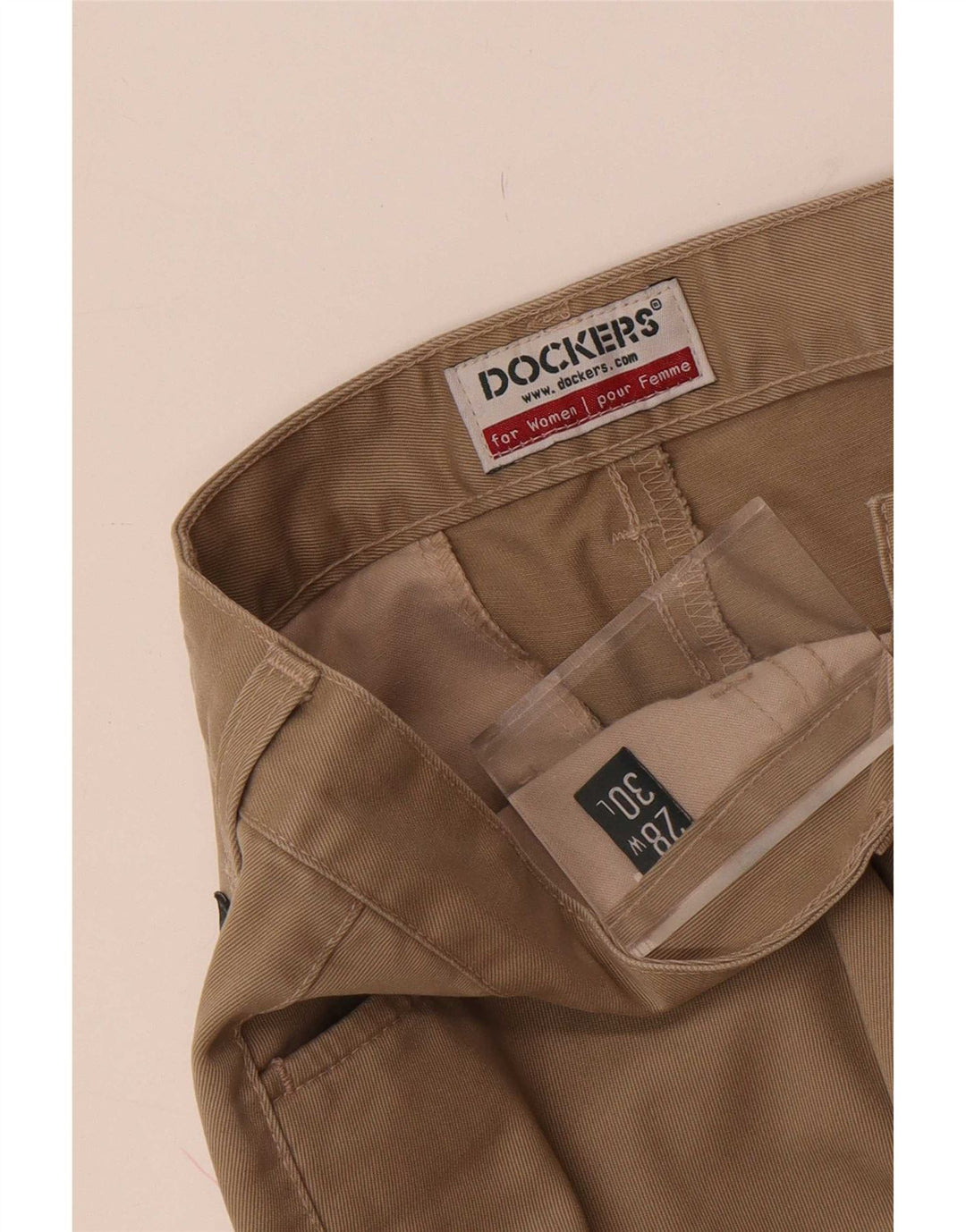 Dockers Męskie proste spodnie codzienne W28 L30 Beżowe