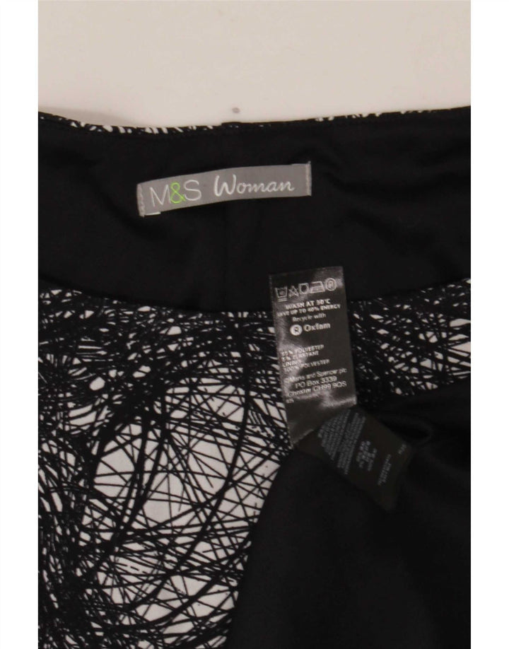 Marks & Spencer Damska sukienka z abstrakcyjnym wzorem UK 20 2XL czarna