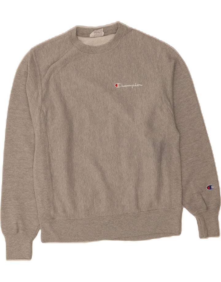 CHAMPION Mens Sweatshirt Jumper Small Grey Cotton Vintage Champion and Second-Hand Champion from Messina Hembry 
