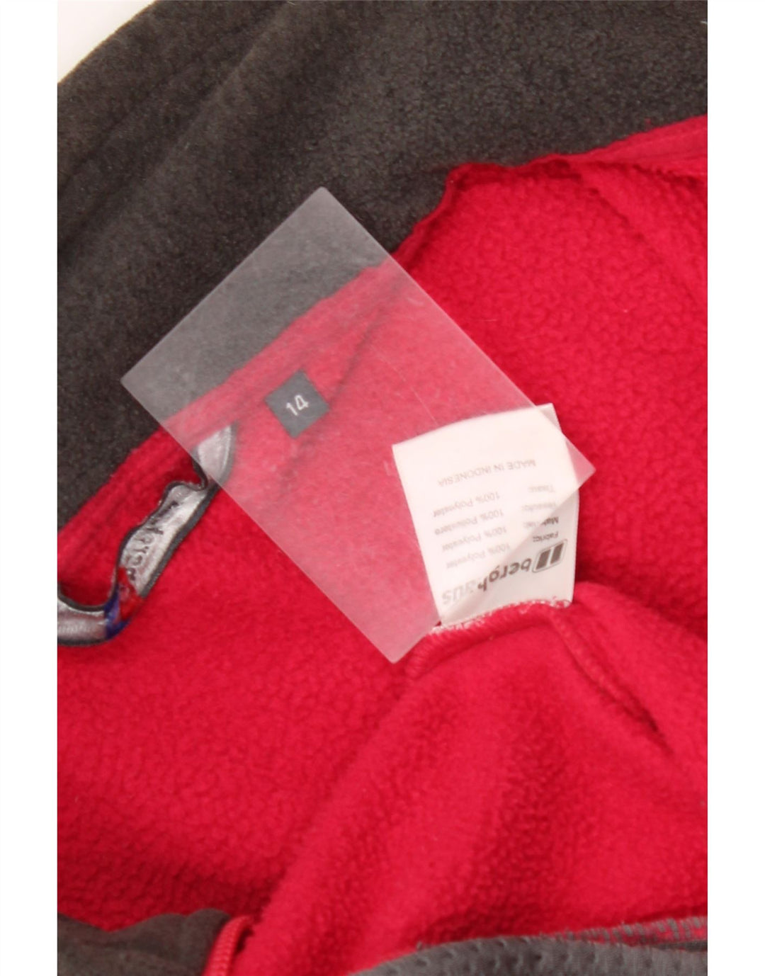 Damska kurtka polarowa oversize BERGHAUS Polartec UK 14, duża, różowa