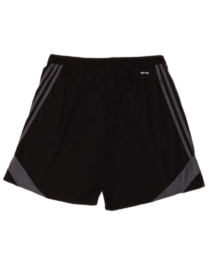 Męskie spodenki sportowe Adidas Climalite, duże, czarne, z blokami kolorów, z poliestru