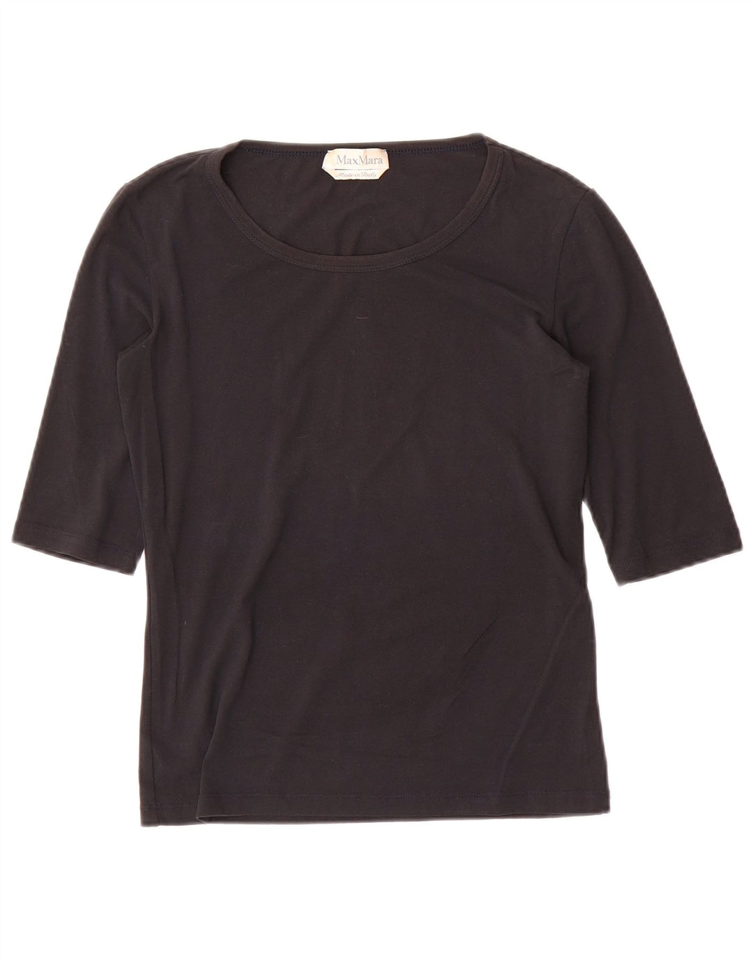 Top damski Max Mara z rękawem 3/4, UK 8, mały, czarny