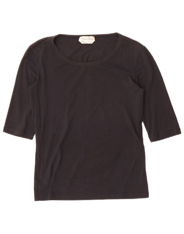 Top damski Max Mara z rękawem 3/4, UK 8, mały, czarny