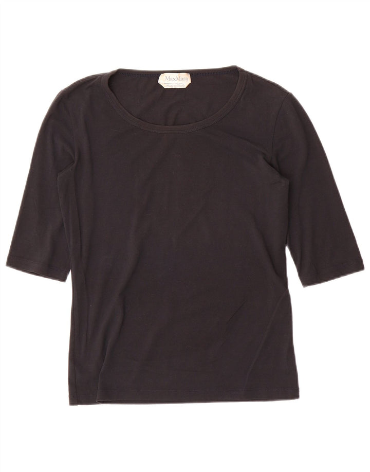 Top damski Max Mara z rękawem 3/4, UK 8, mały, czarny