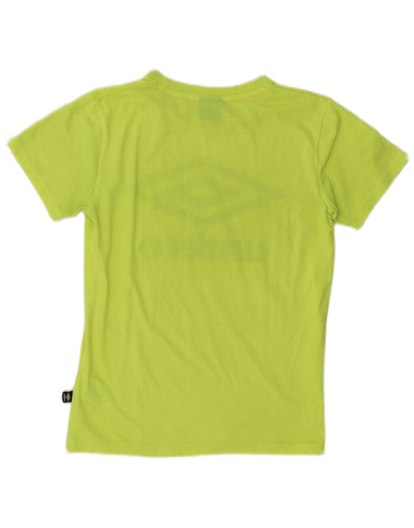 T-shirt chłopięcy Umbro z grafiką, 12-13 lat XL, zielony, poliester