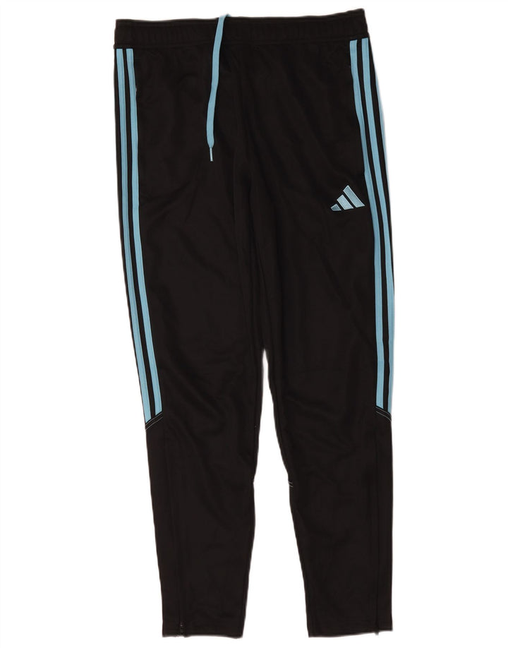 Męskie spodnie dresowe Adidas Aeroready, średni czarny poliester