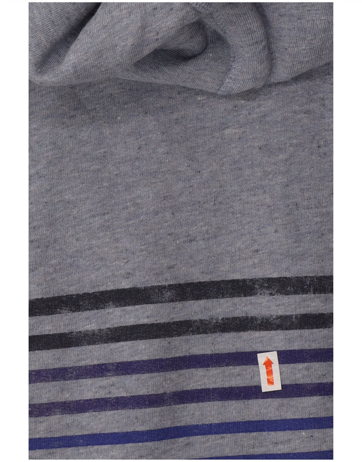 SUPERDRY Męski sweter z kapturem i grafiką, 2XL, niebieski, bawełniany