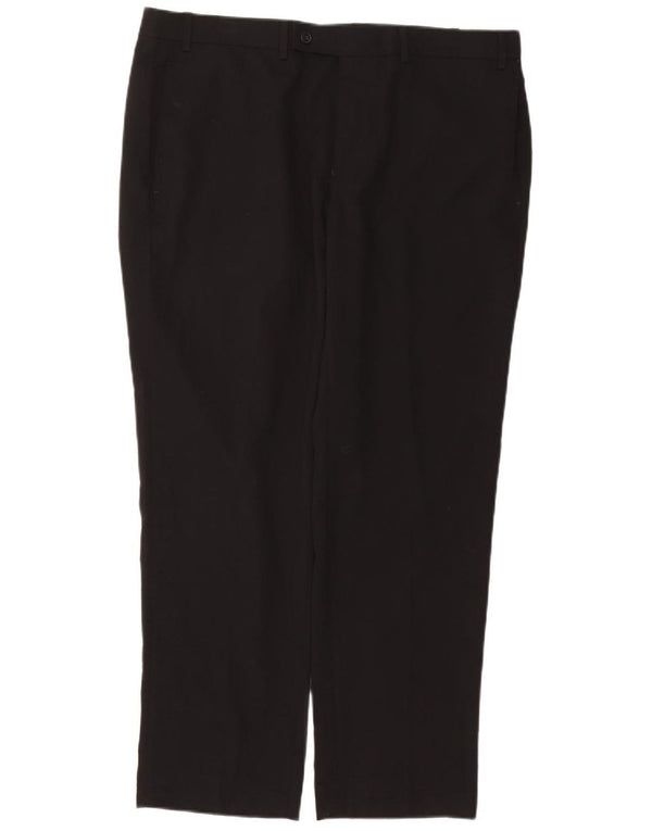 RALPH LAUREN Męskie proste spodnie garniturowe W38 L30 Czarny poliester