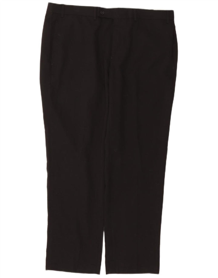 RALPH LAUREN Męskie proste spodnie garniturowe W38 L30 Czarny poliester