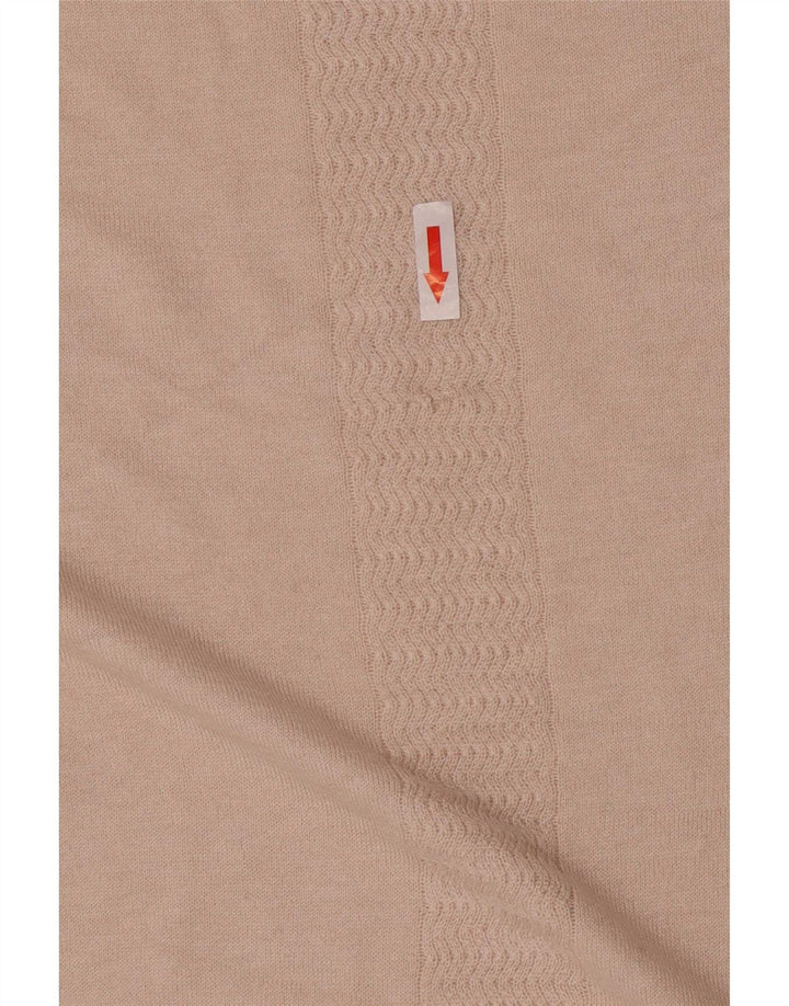Damski sweter oversize Jigsaw z dekoltem w łódkę UK 10 Small Beżowa Wiskoza