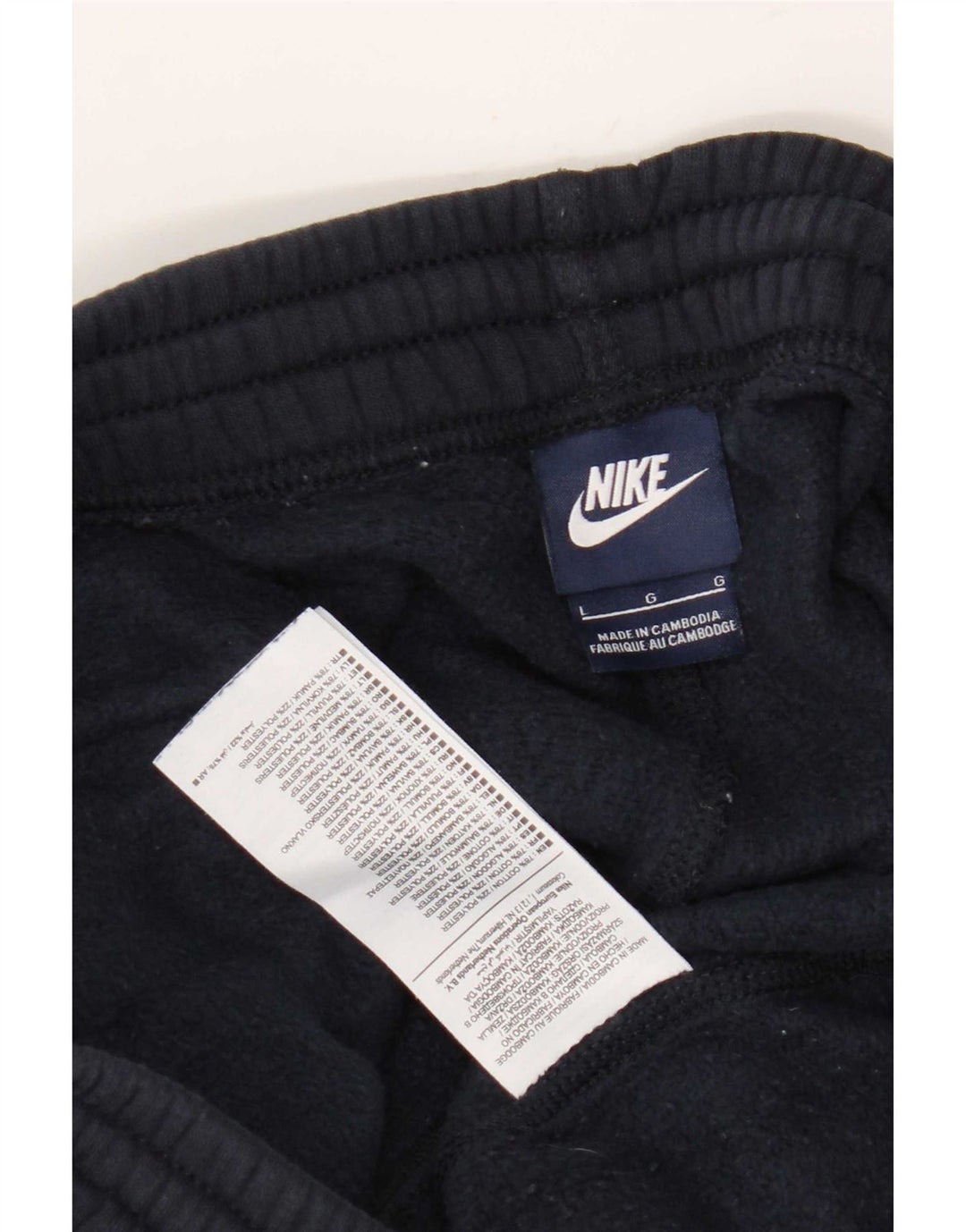 Męskie spodnie dresowe Nike, duże, granatowe, bawełniane