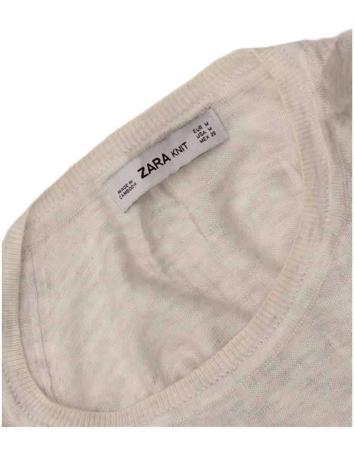 Sweter damski Zara z dekoltem w łódkę UK 14, średni szary