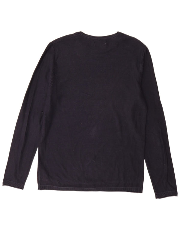 Męski sweter Jack & Jones z okrągłym dekoltem, duży, granatowy