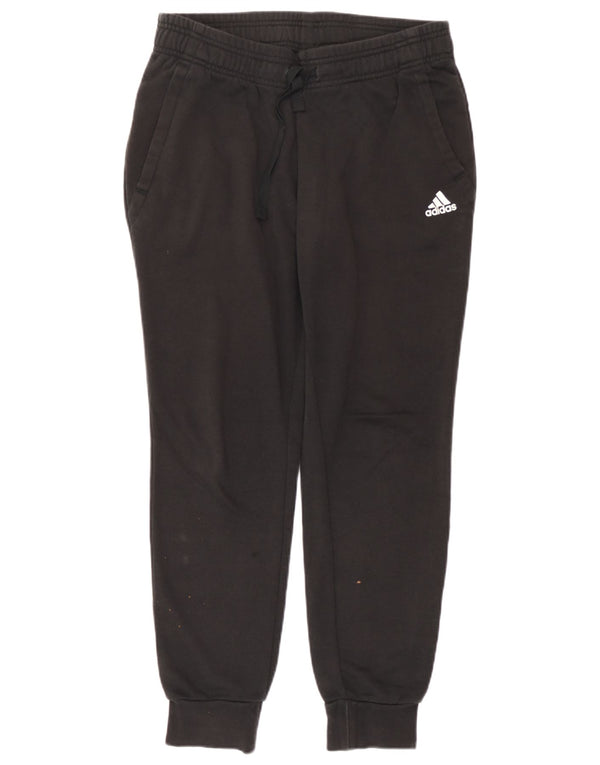 Damskie spodnie dresowe Adidas Joggers UK 8/10 Małe czarne bawełniane