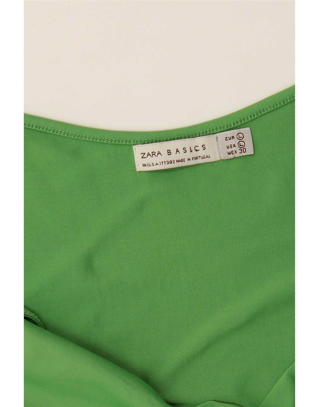Krótki top damski Zara UK 14, duży, zielony