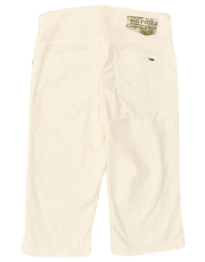 Damskie jeansowe bermudy Tommy Hilfiger W26 Small White Cotton