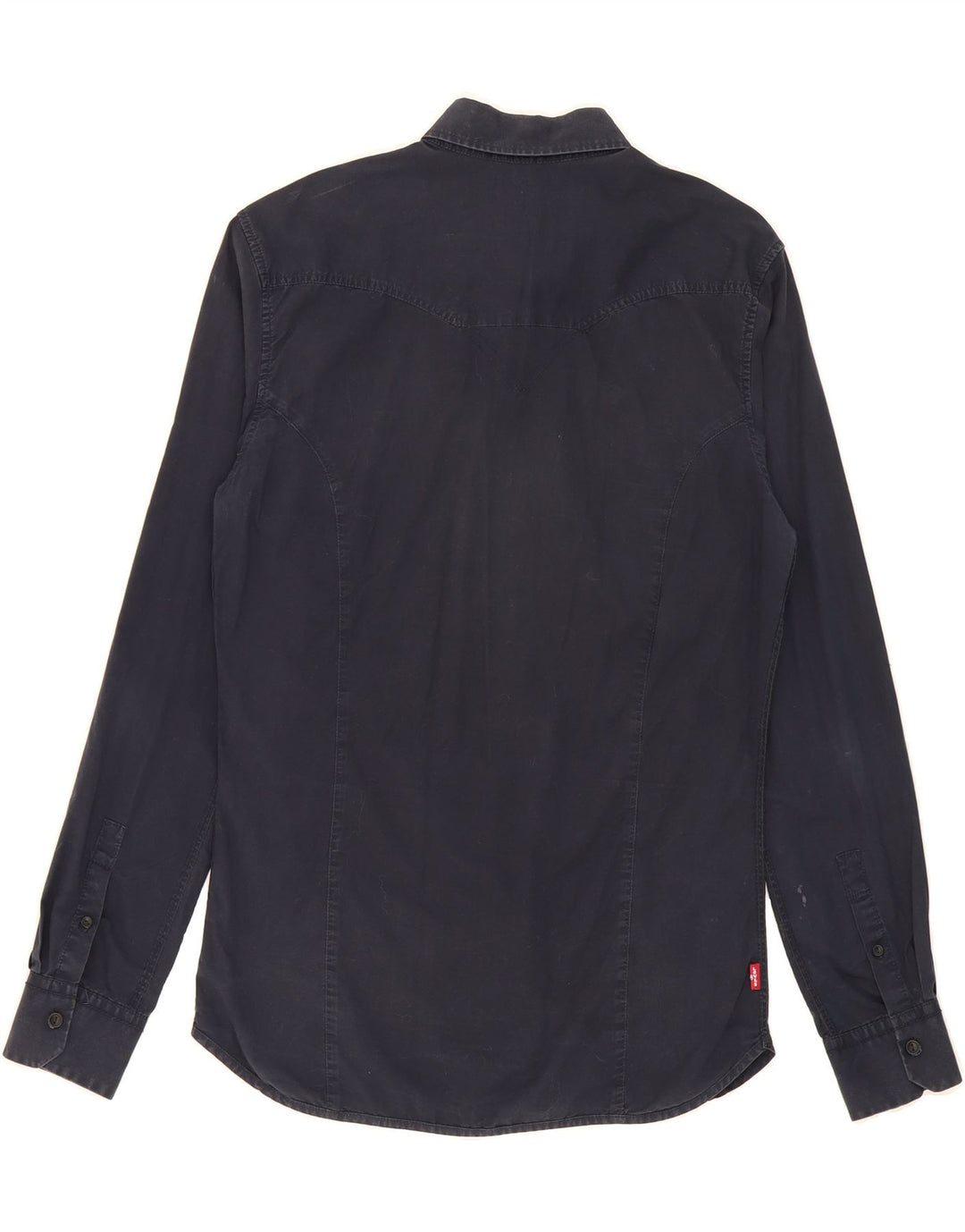 LEVI'S Mens Shirt Medium Navy Blue Cotton Vintage Levi's and Second-Hand Levi's from Messina Hembry 