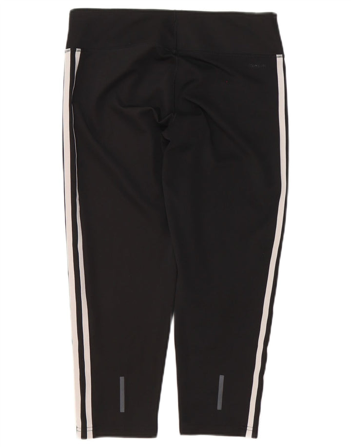 Legginsy Adidas Damskie Climalite Capri UK 12/14 Średni Czarny
