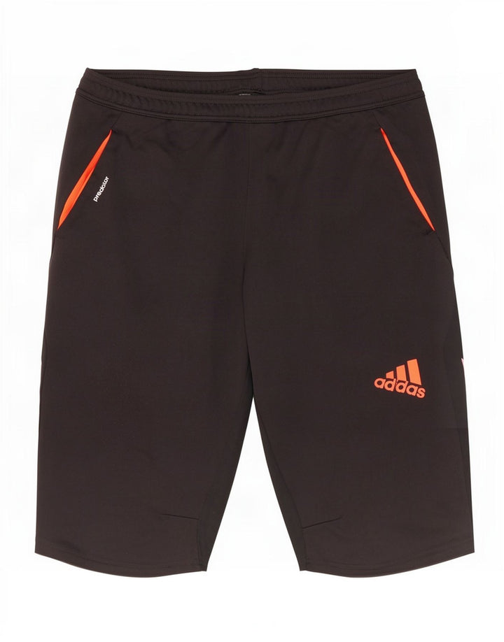 Męskie spodenki sportowe Adidas Predator XL, czarny, poliester z blokami kolorów