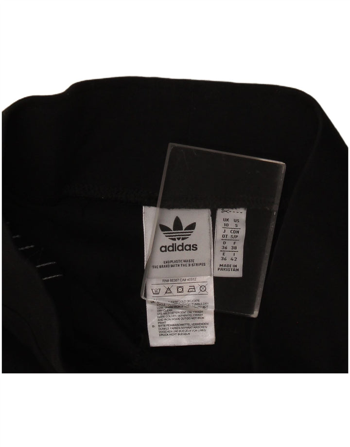 Legginsy Damskie Adidas UK 10 Małe Czarne Bawełniane