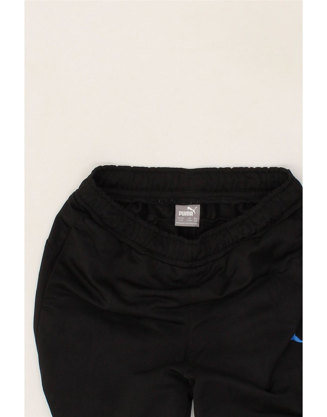 PUMA Boys Tracksuit Trousers 9-10 Years Medium  Black Polyester Vintage Puma and Second-Hand Puma from Messina Hembry 