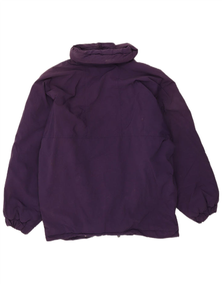 Damski płaszcz oversize z podszewką Belfe UK 12, średni fioletowy nylon