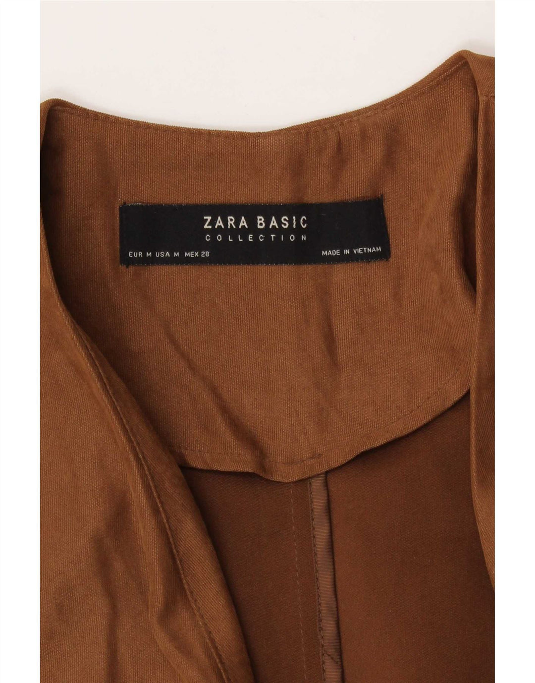 Damski kardigan z rękawem 3/4 Zara UK 14, średni brąz