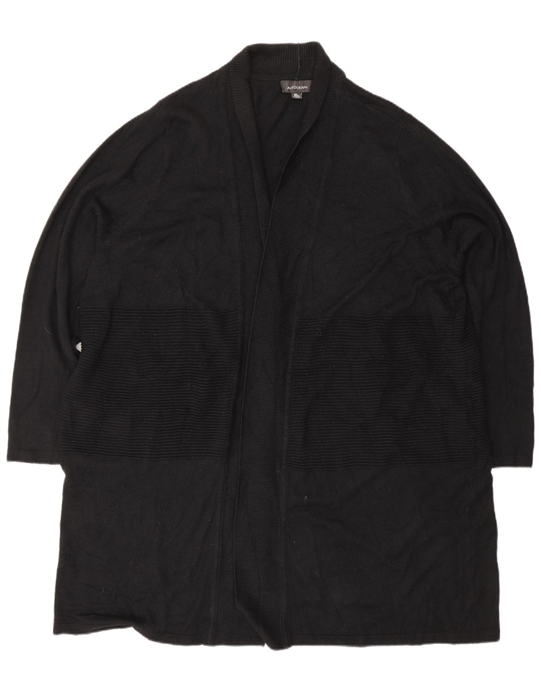 Marks & Spencer Damski sweter rozpinany z autografem, UK 18 XL, czarny