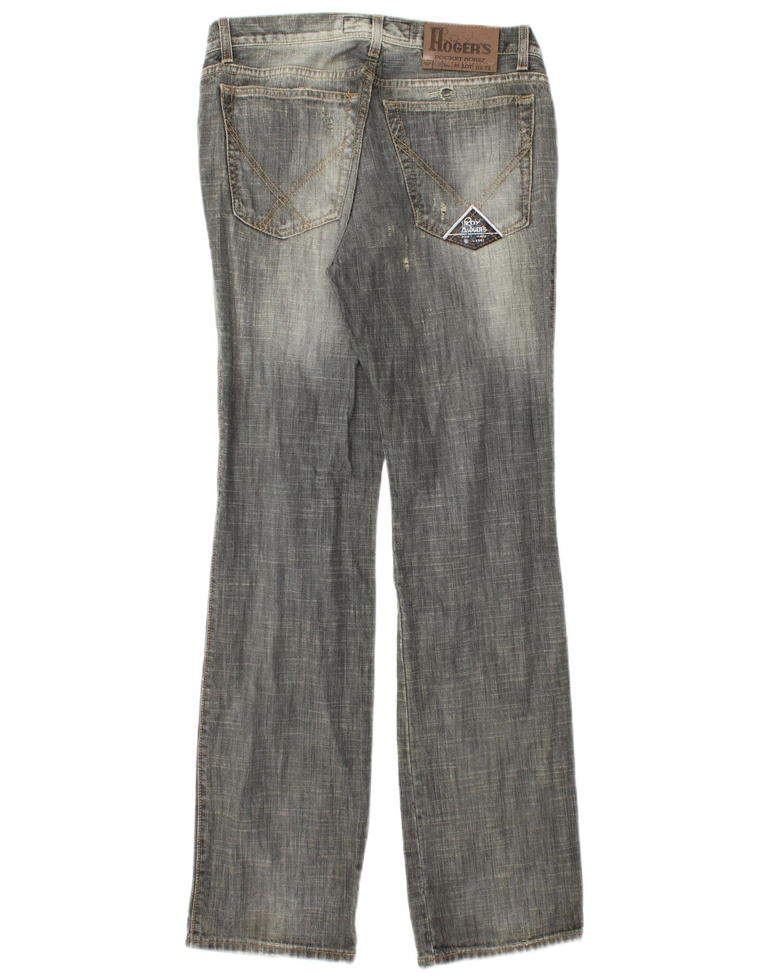 ROY ROGERS Mens Straight Jeans W33 L36 Grey Cotton