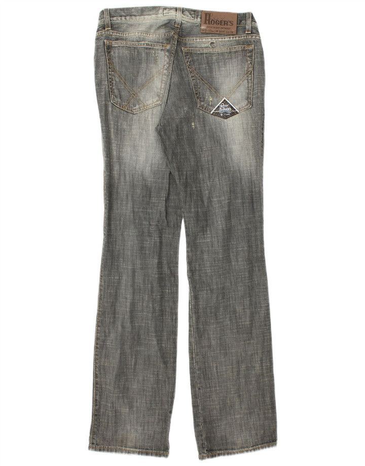 ROY ROGERS Mens Straight Jeans W33 L36 Grey Cotton