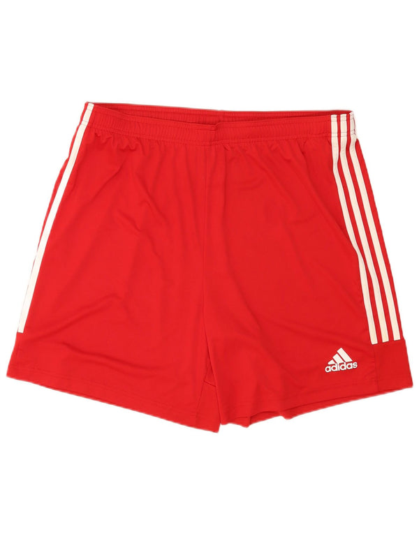 Męskie spodenki sportowe Adidas Aeroready XL, czerwone, poliestrowe