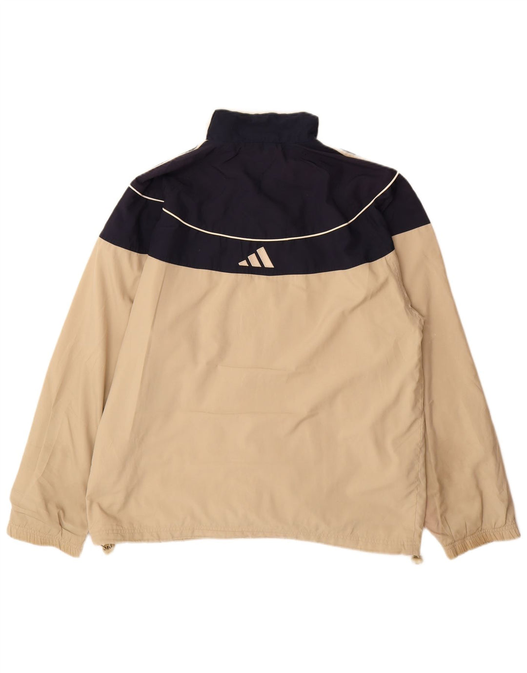 Adidas Męska bluza dresowa Top Jacket Duży beżowy poliester z blokami kolorów