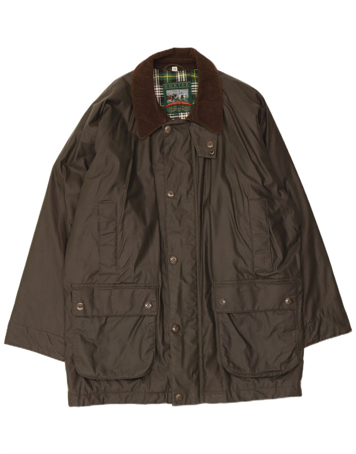 Męska kurtka z woskowanej bawełny Hunter IT 52 XL, bawełna khaki