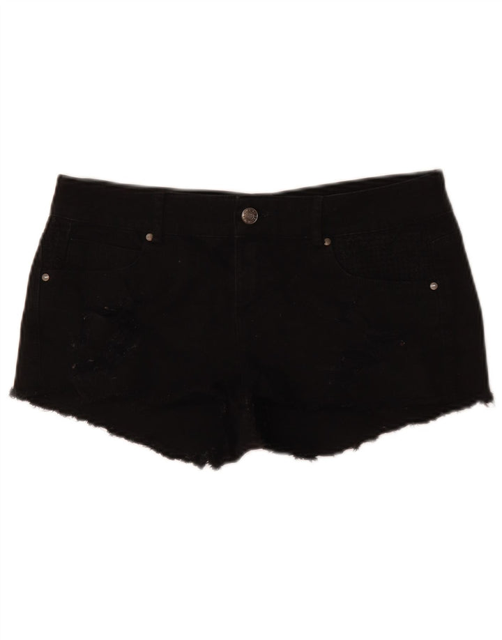 Damskie spodenki jeansowe Zara EU 38 Small W28 czarne