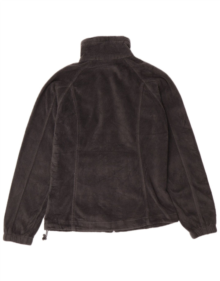 Columbia Womens Oversized Fleece Jacket UK 6 XS Grey Polyester