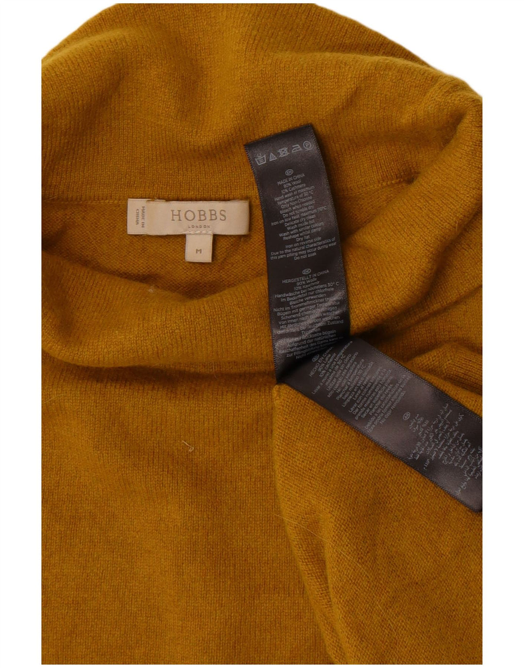 Sweter damski Hobbs z okrągłym dekoltem, UK 14, średnia żółta wełna