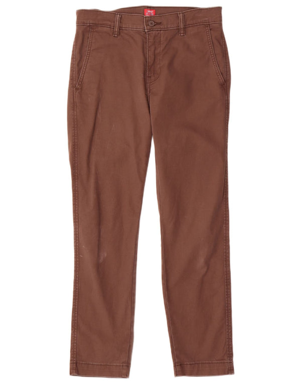 Męskie spodnie typu slim chino o standardowym kroju Levi's W29 L29 Brązowa bawełna