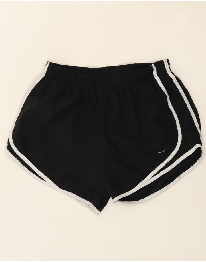 NIKE Womens Dri Fit Sport Shorts UK 12 Medium Black Polyester Vintage Nike and Second-Hand Nike from Messina Hembry 