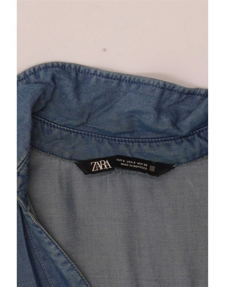 Damska koszula oversize Zara UK 10 Small Blue