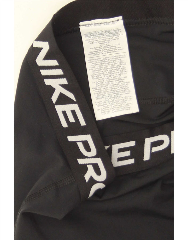 Damskie legginsy Nike Graphic UK 14, duże, czarne, poliestrowe