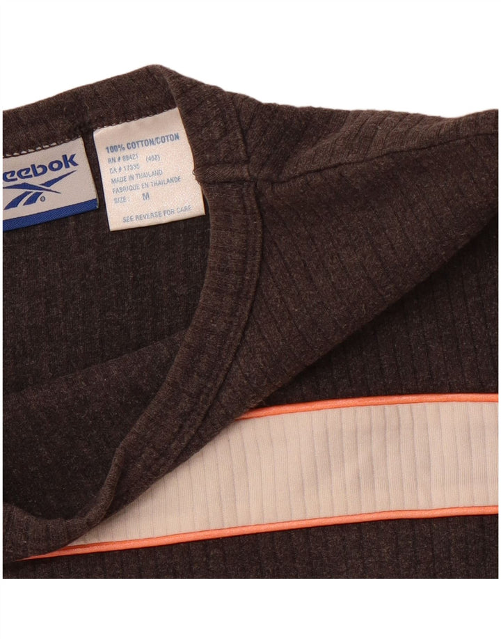 T-shirt damski REEBOK Top UK 12 Średni szary, bawełniany blok kolorów