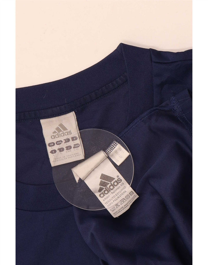 Adidas Męska koszulka Climalite Top, duża, granatowa, z poliestru
