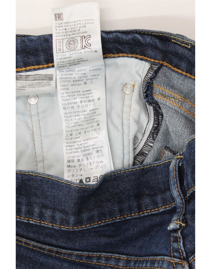 Męskie jeansy Levi's 511 Slim W32 L32 Granatowa bawełna