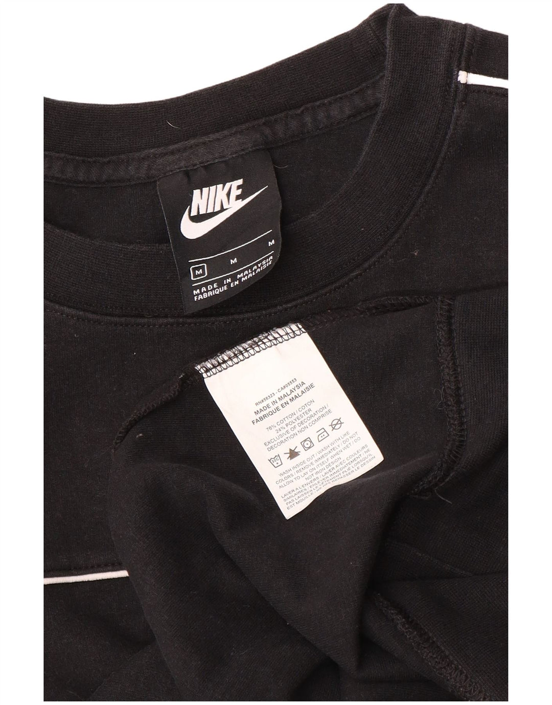 Damska bluza dresowa Nike UK 14, średnia czarna bawełna