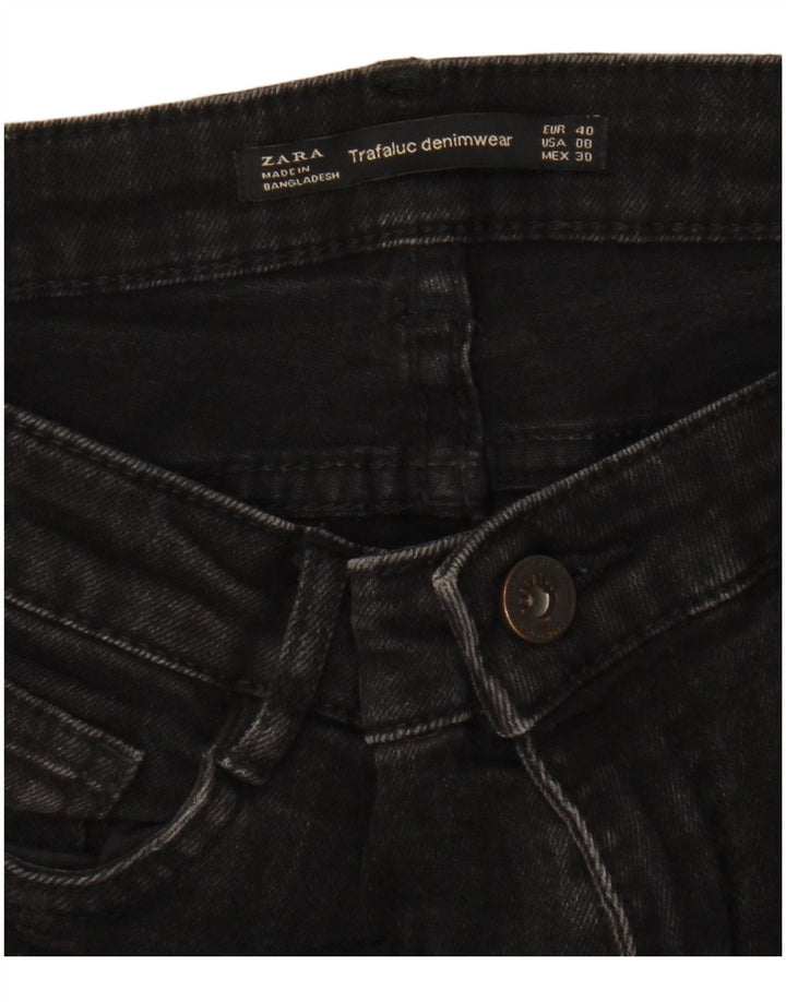 Damskie jeansy slim fit ZARA EU 40 Medium W30 L28 czarne