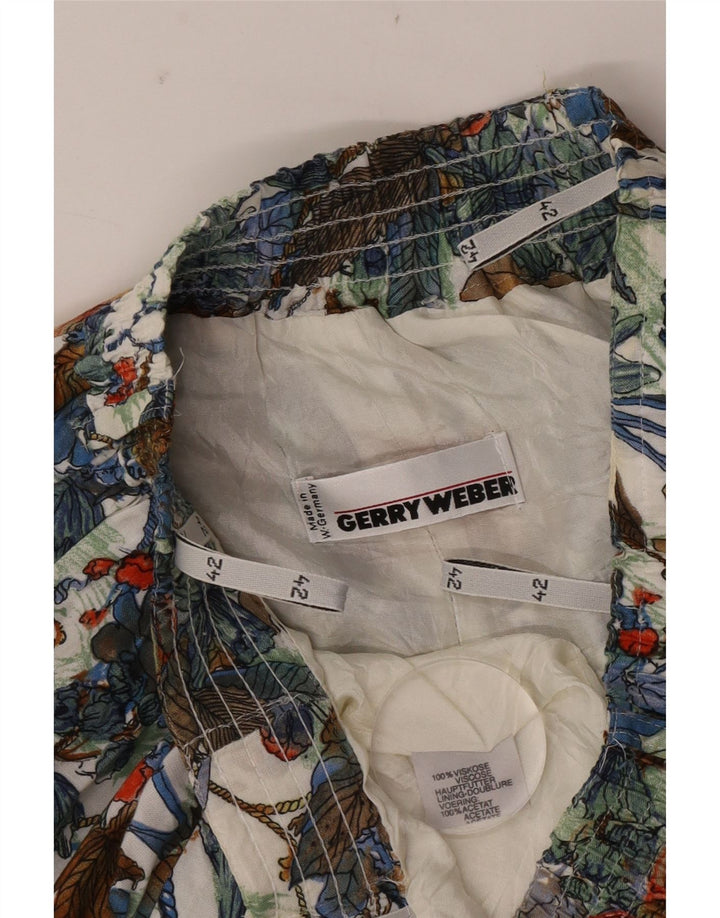 Gerry Weber Rozkloszowana spódnica damska EU 42 Duża W32 Wielobarwny kwiatowy