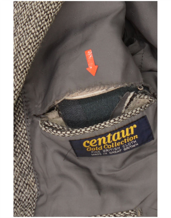 Męska marynarka Centaur Harris Tweed Blazer UK 38 Średnioszara jodełka
