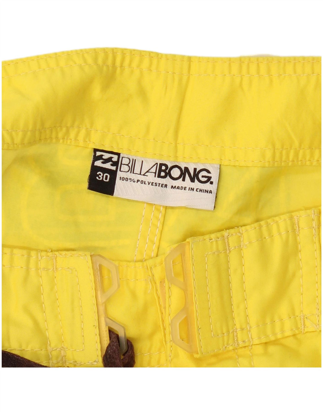 BILLABONG Mens Graphic Swimming Shorts Medium  Yellow Polyester