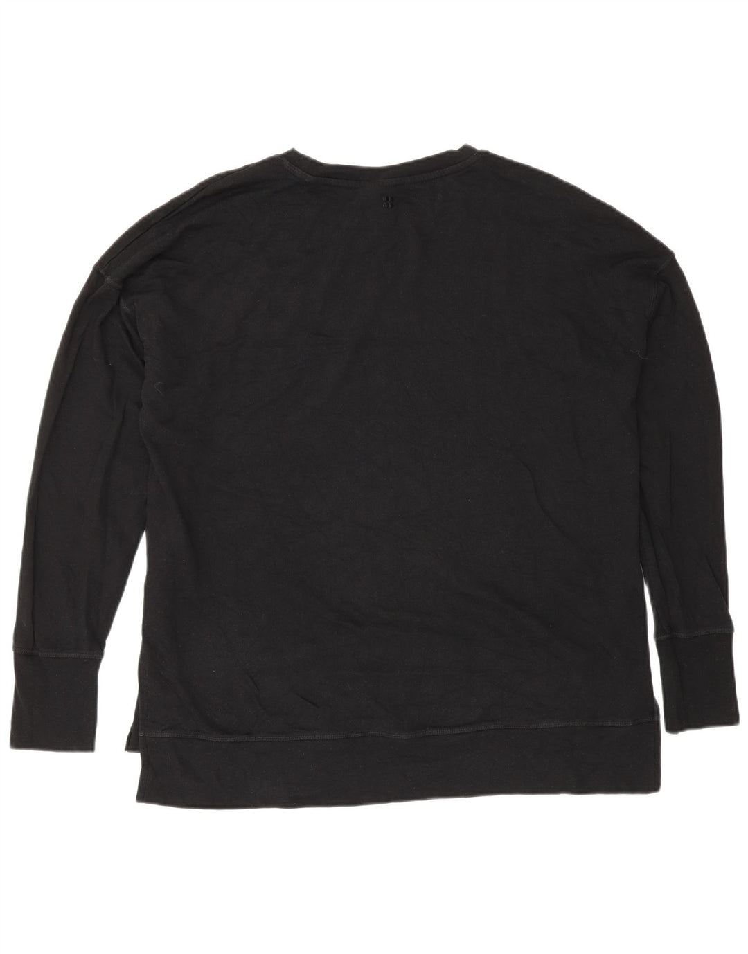 Sweaty Betty Damska bluza oversize UK 14, średnia czarna bawełna