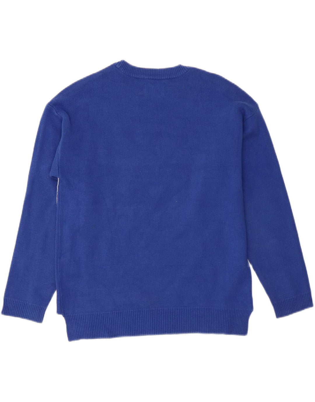 Zara Chłopięcy sweter z graficznym wycięciem pod szyją, 11-12 lat, niebieski